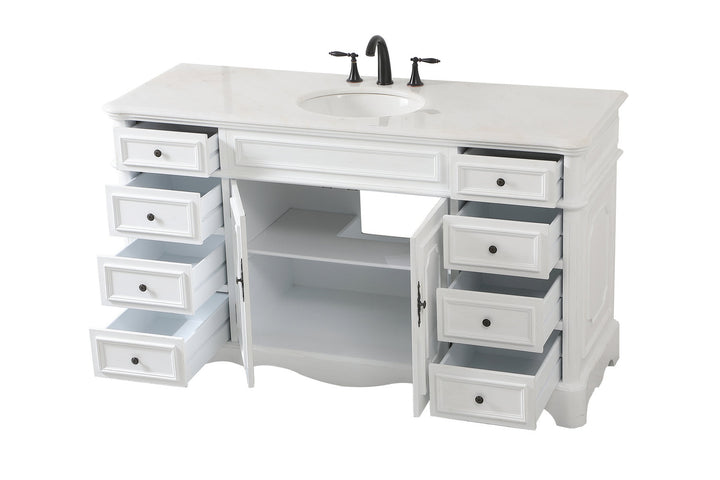 Elegant Lighting VF30460AW Francis Bathroom Vanity Set Plumbing White