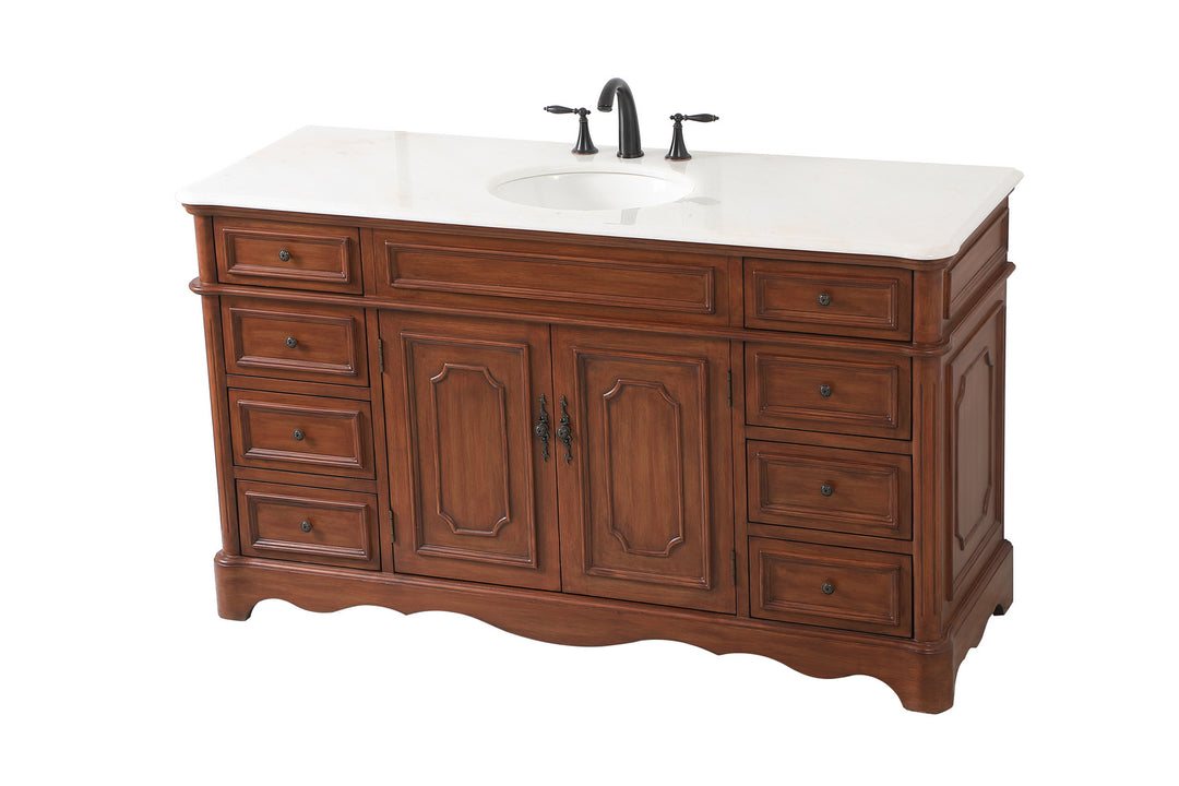 Elegant Lighting VF30460TK Francis Bathroom Vanity Set Plumbing Bronze / Dark