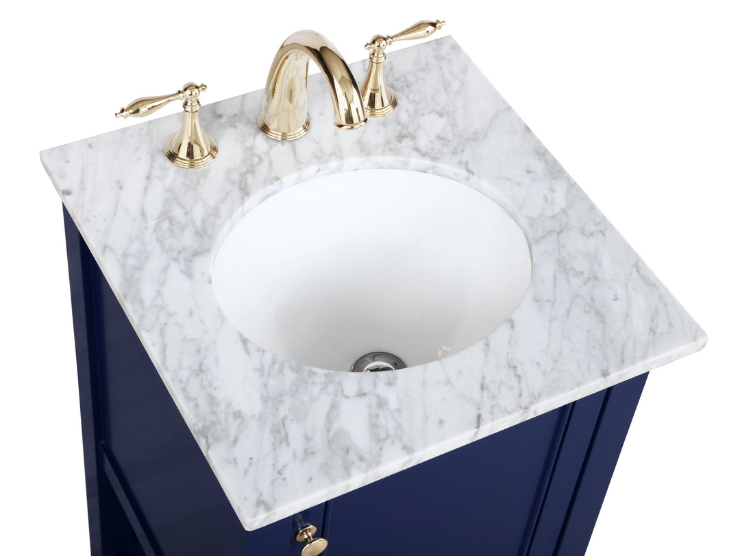 Elegant Lighting VF27019BL  Metropolis Plumbing Blue