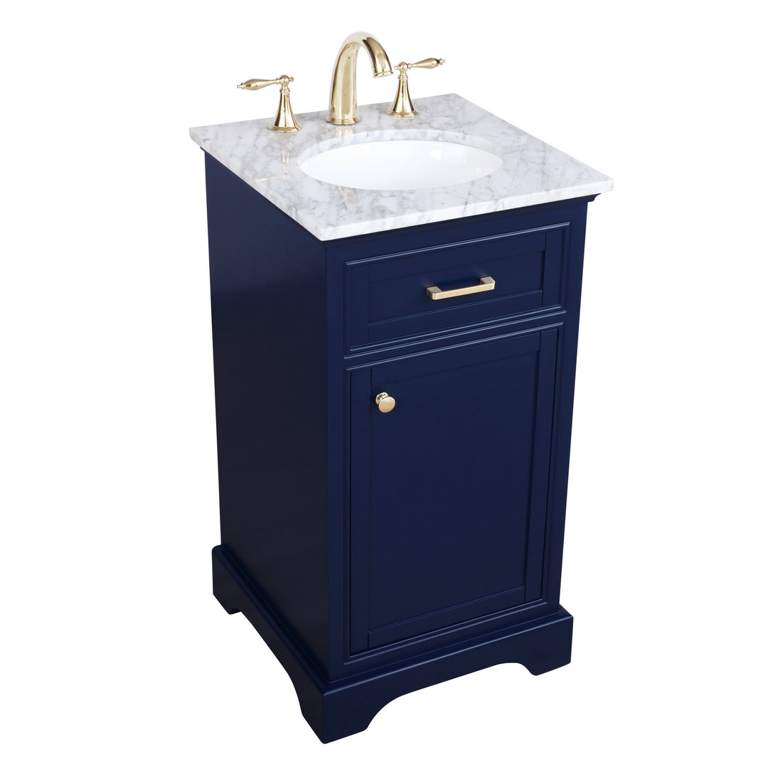 Elegant Lighting VF15019BL  Americana Plumbing Blue