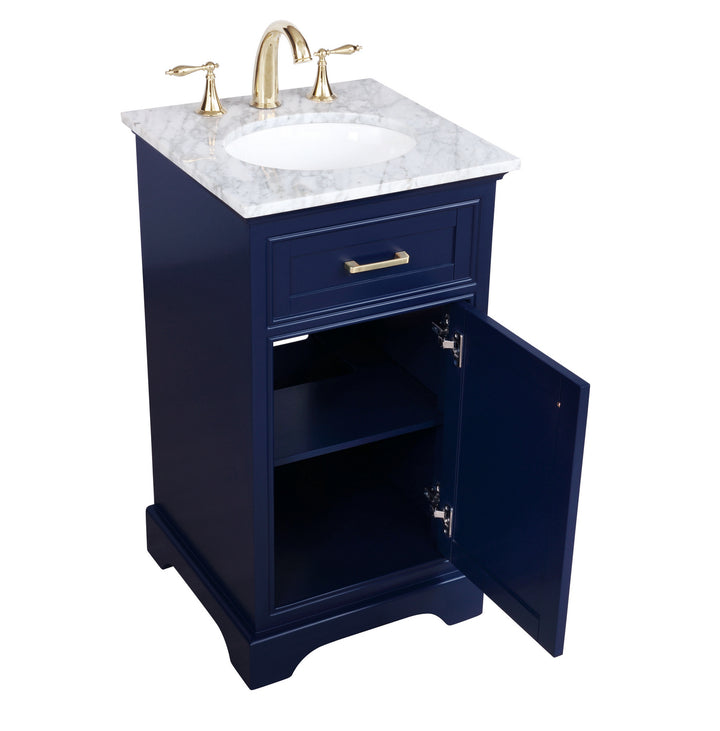 Elegant Lighting VF15019BL  Americana Plumbing Blue