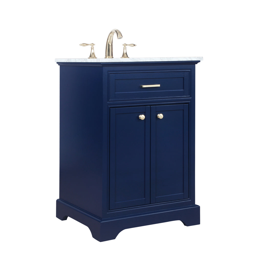 Elegant Lighting VF15024BL  Americana Plumbing Blue