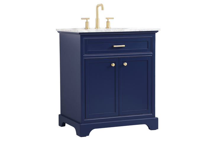 Elegant Lighting VF15030BL  Americana Plumbing Blue