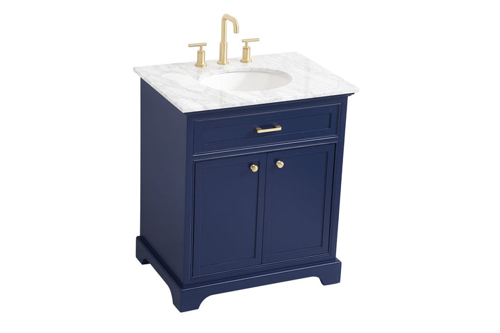 Elegant Lighting VF15030BL  Americana Plumbing Blue