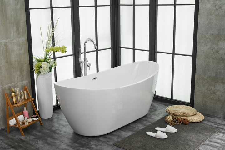 Elegant Lighting BT10372GW Modern Ines Plumbing Glossy White