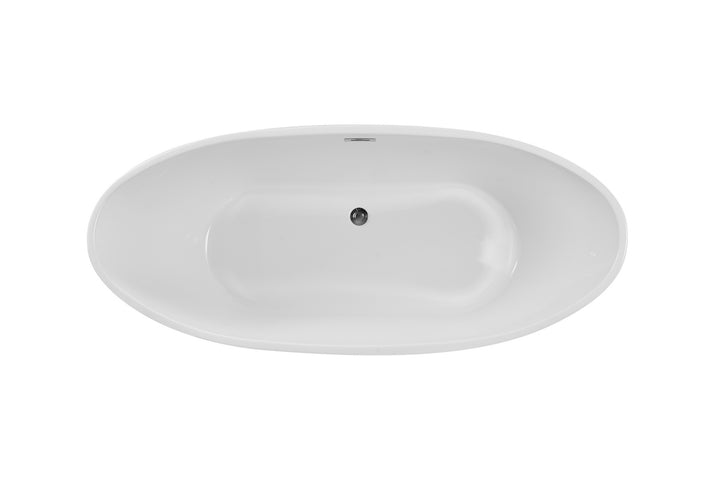 Elegant Lighting BT10372GW Modern Ines Plumbing Glossy White