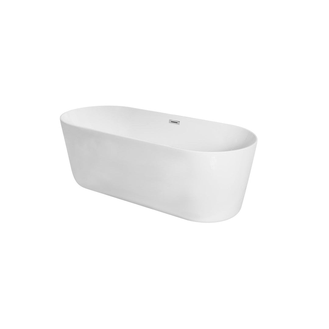 Elegant Lighting BT10671GW  Odette Plumbing Glossy White