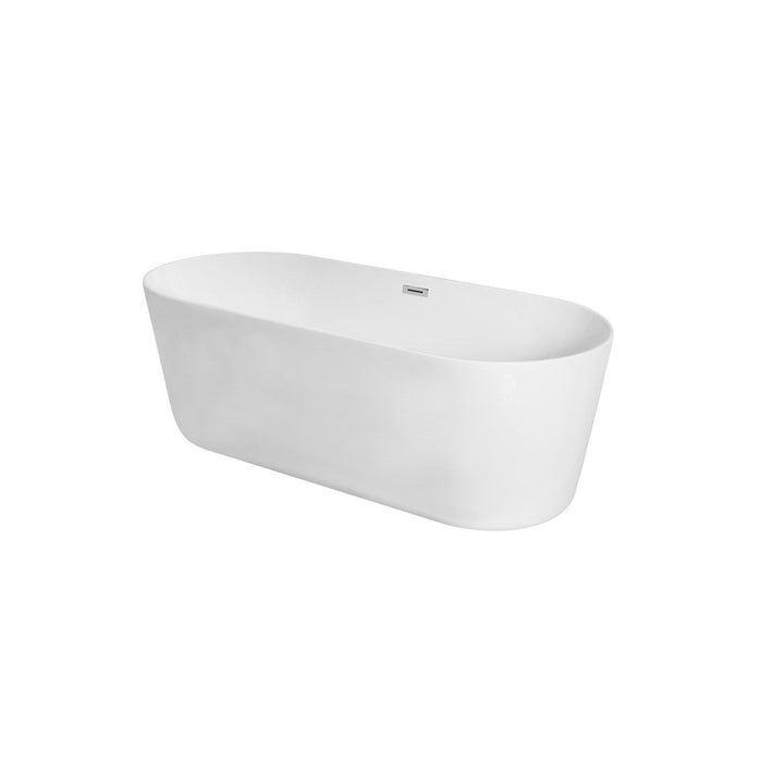 Elegant Lighting BT10671GW  Odette Plumbing Glossy White