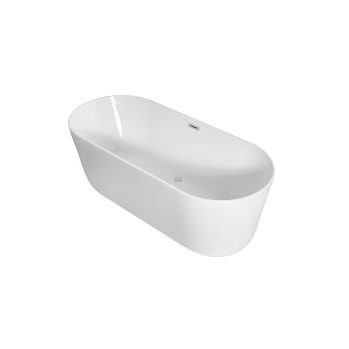 Elegant Lighting BT10671GW  Odette Plumbing Glossy White