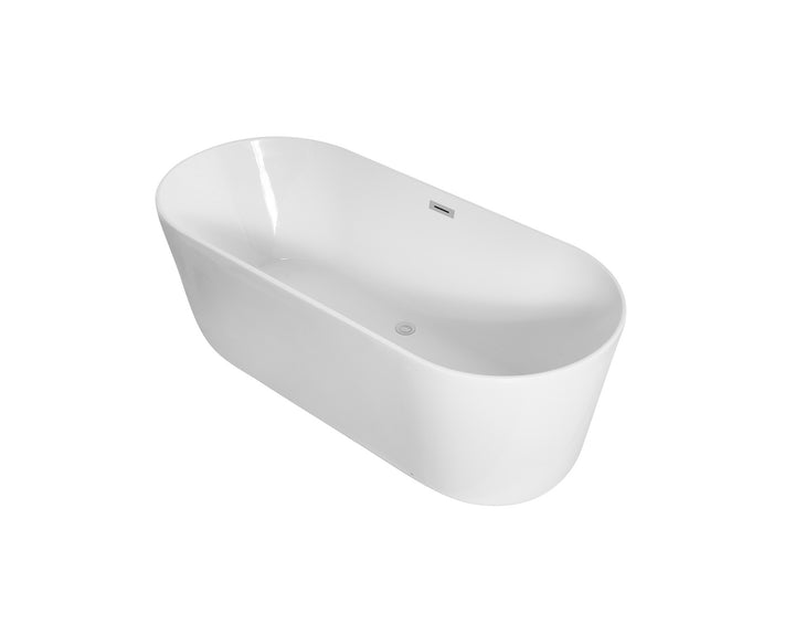 Elegant Lighting BT10671GW  Odette Plumbing Glossy White