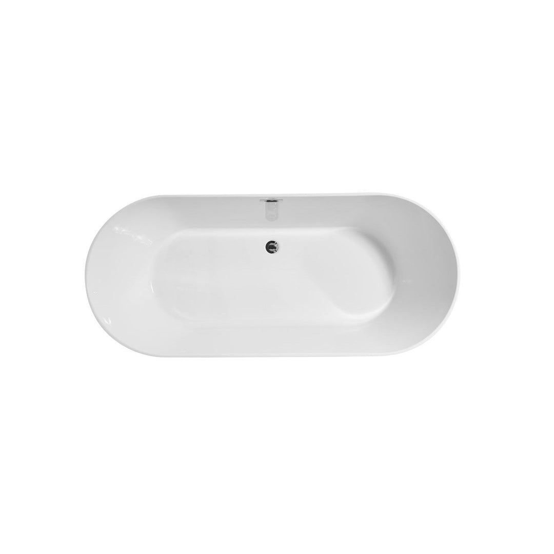 Elegant Lighting BT10671GW  Odette Plumbing Glossy White