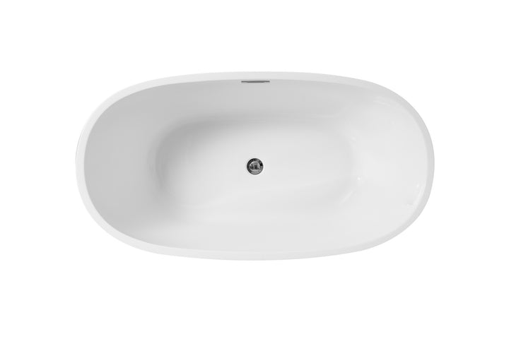 Elegant Lighting BT10754GW  Allegra Plumbing Glossy White