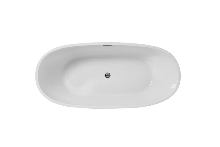 Elegant Lighting BT10767GW  Allegra Plumbing Glossy White