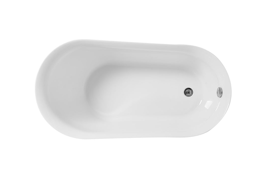 Elegant Lighting BT10854GW  Chantal Plumbing Glossy White