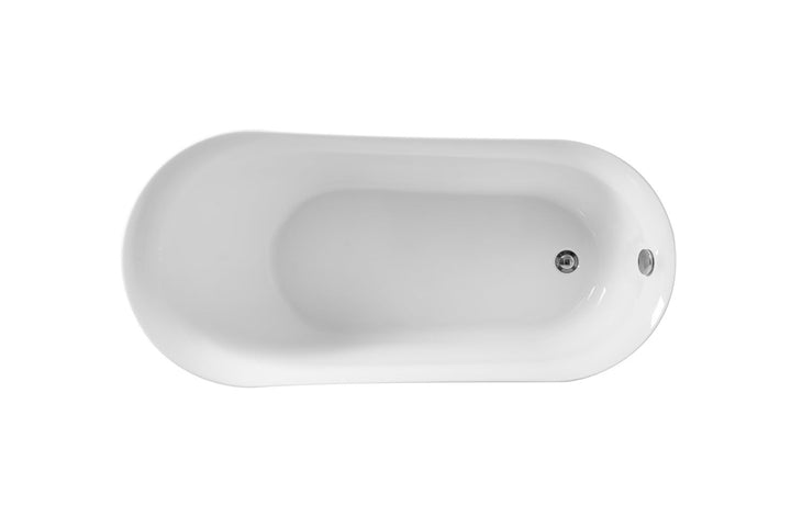 Elegant Lighting BT10859GW  Chantal Plumbing Glossy White