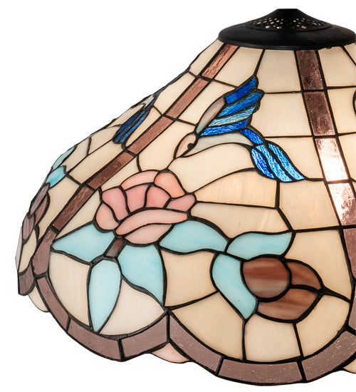Meyda Tiffany Lighting 15566 Hummingbird Shade Lamp Shade Multicolored