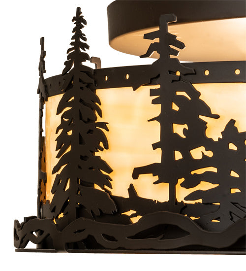 Meyda Tiffany Tall Pines 233881 Ceiling Light - Oil Rubbed Bronze