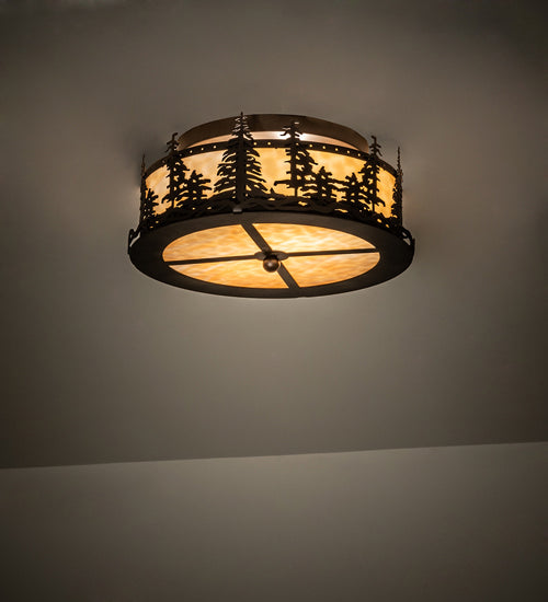 Meyda Tiffany Tall Pines 233881 Ceiling Light - Oil Rubbed Bronze