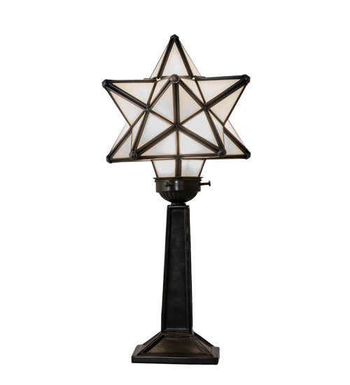 Meyda Tiffany Lighting 235265 Moravian Star One Light Accent Lamp Lamp Bronze / Dark