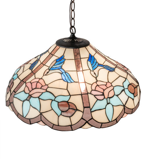 Meyda Tiffany Hummingbird 38661 Pendant Light - Mahogany Bronze