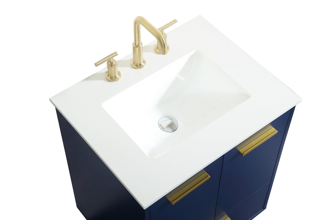 Elegant Lighting VF47024MBL  Baldwin Plumbing Blue