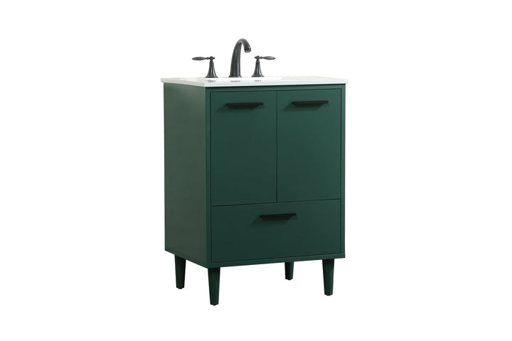 Elegant Lighting VF47024MGN  Baldwin Plumbing Green