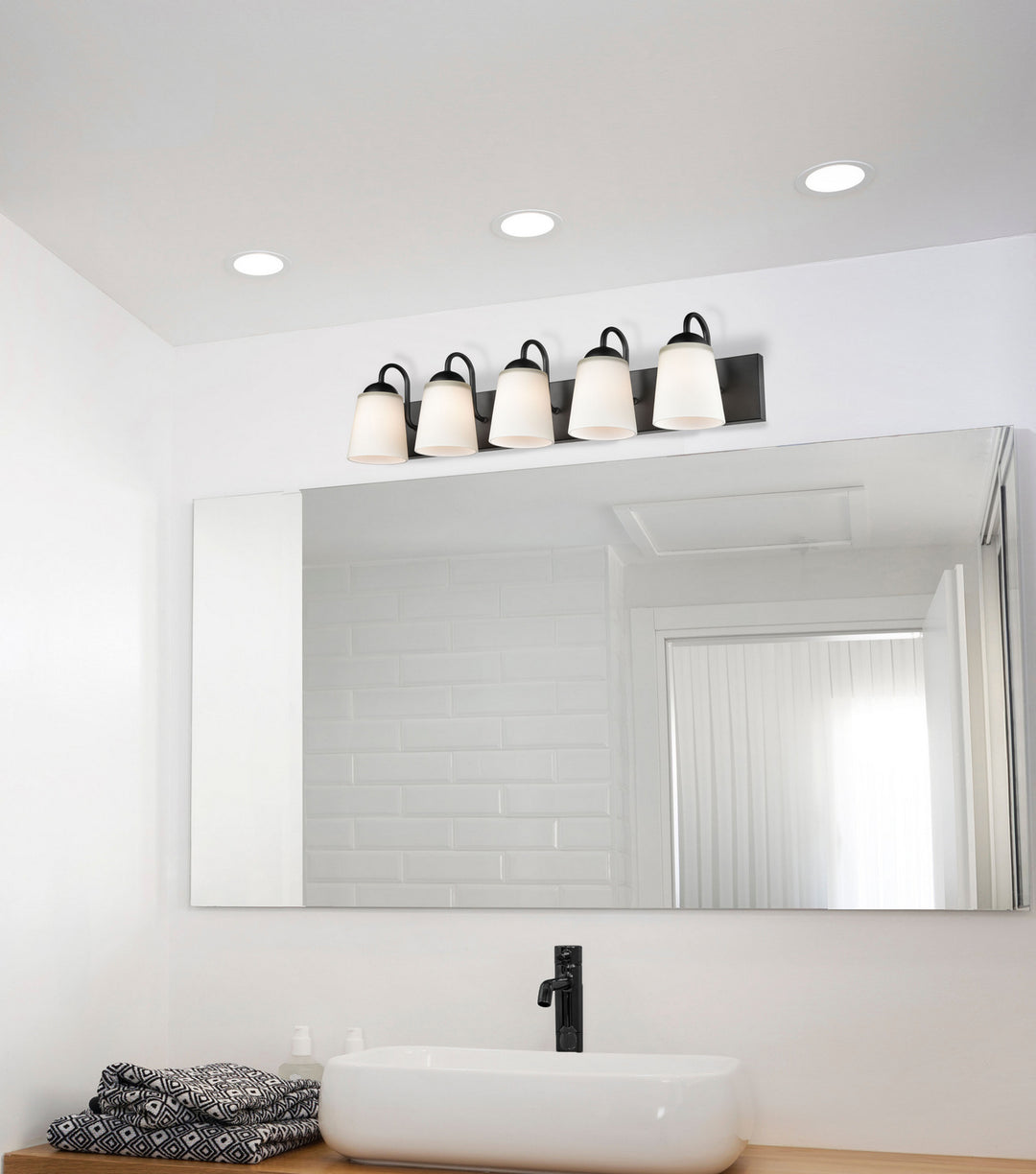 Millennium Ivey Lake 9815-MB Bath Vanity Light 27 in. wide - Matte Black