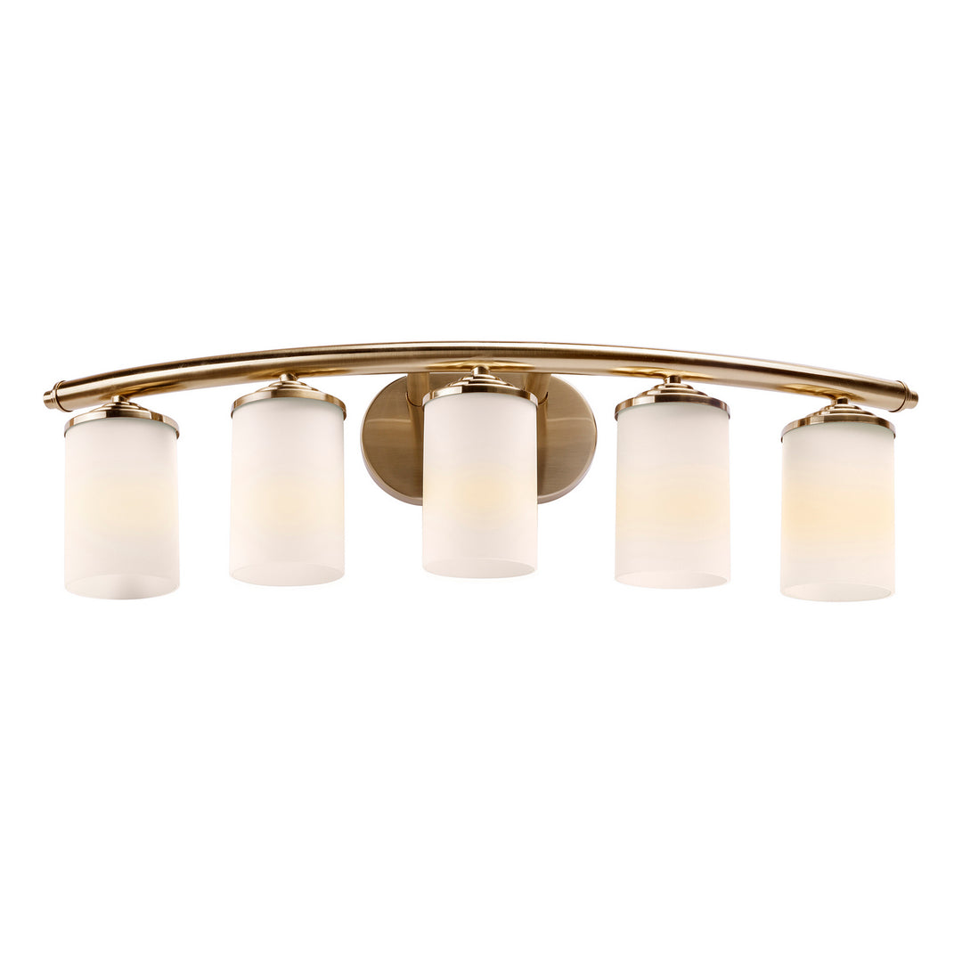 Forte Ames 5105-05-12 Bath Vanity Light 29 in. wide - Soft Gold