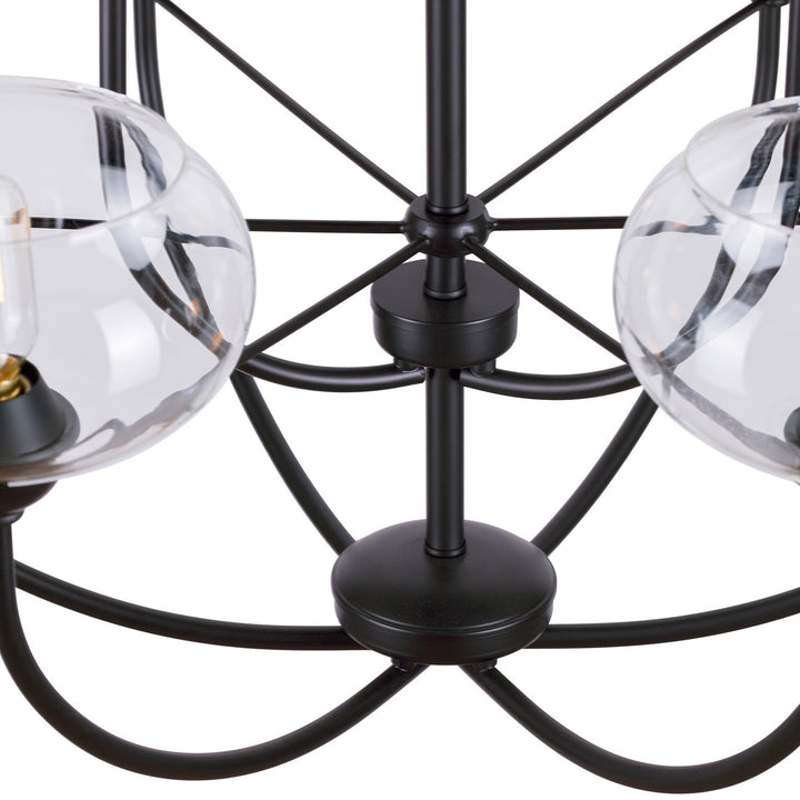 Forte Cameron 2732-09-04 Chandelier Light - Black