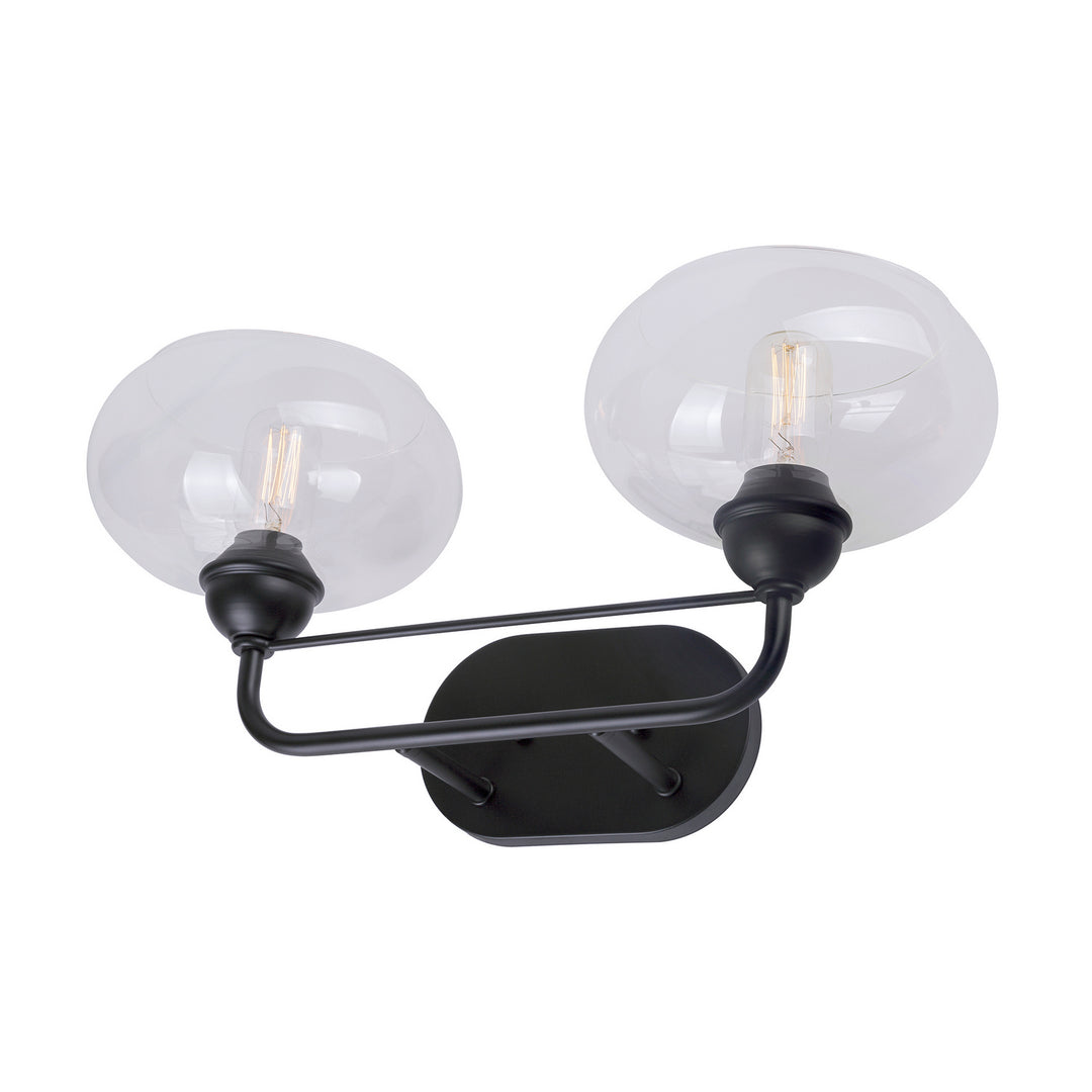 Forte Cameron 5732-02-04 Bath Vanity Light 21 in. wide - Black