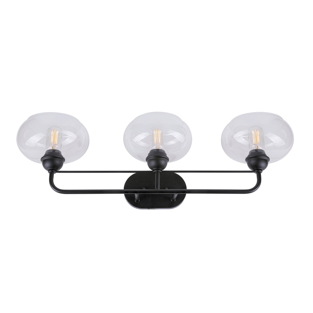 Forte Cameron 5732-03-04 Bath Vanity Light 33 in. wide - Black