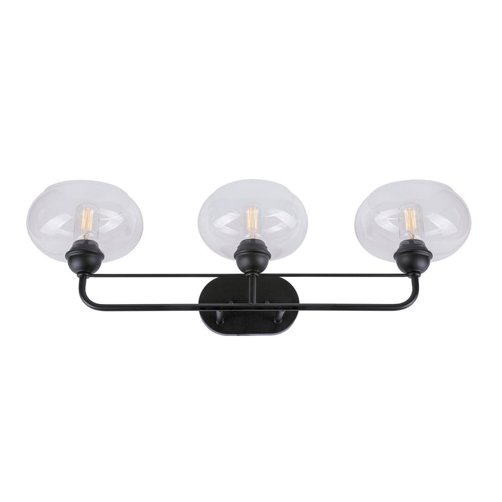 Forte Cameron 5732-03-04 Bath Vanity Light 33 in. wide - Black