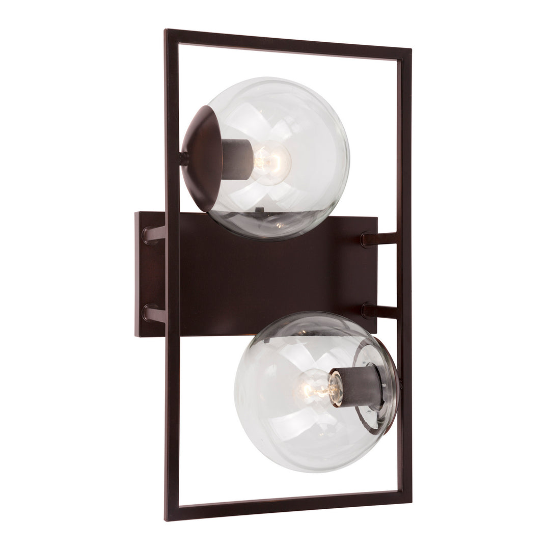 Forte Charm 2727-02-32 Bath Vanity Light 10 in. wide - Antique Bronze