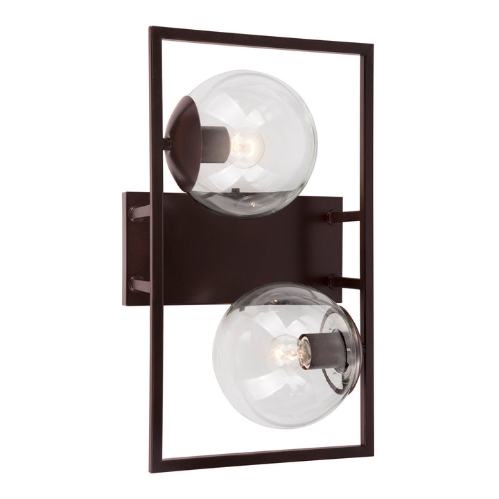 Forte Charm 2727-02-32 Bath Vanity Light 10 in. wide - Antique Bronze