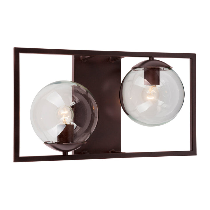 Forte Charm 2727-02-32 Bath Vanity Light 10 in. wide - Antique Bronze