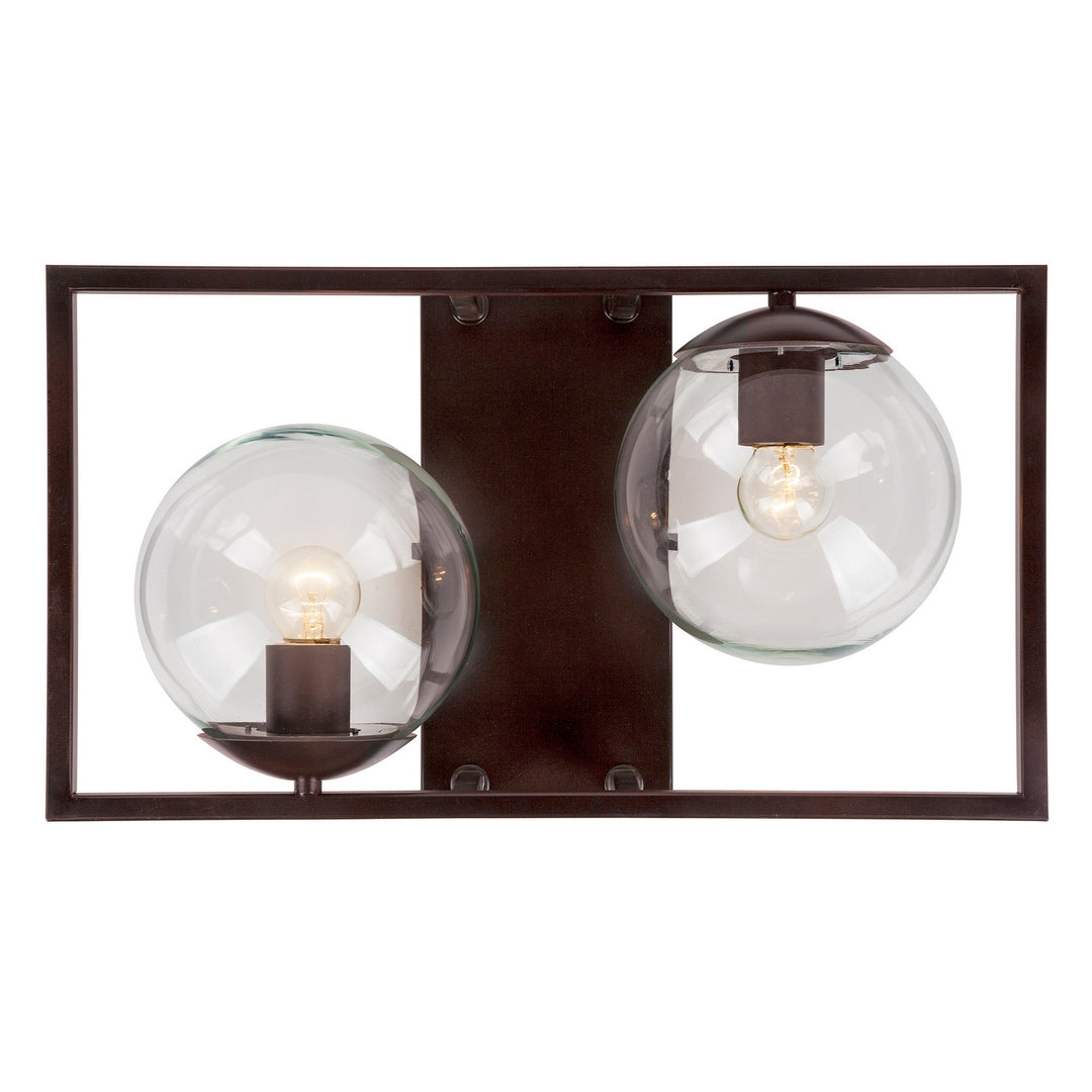 Forte Charm 2727-02-32 Bath Vanity Light 10 in. wide - Antique Bronze