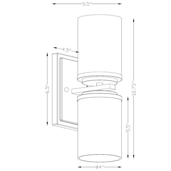 Forte Duo 2424-02-12 Wall Light - Soft Gold