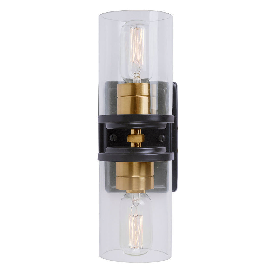 Forte Duo 2424-02-62 Wall Light - Black and Soft Gold