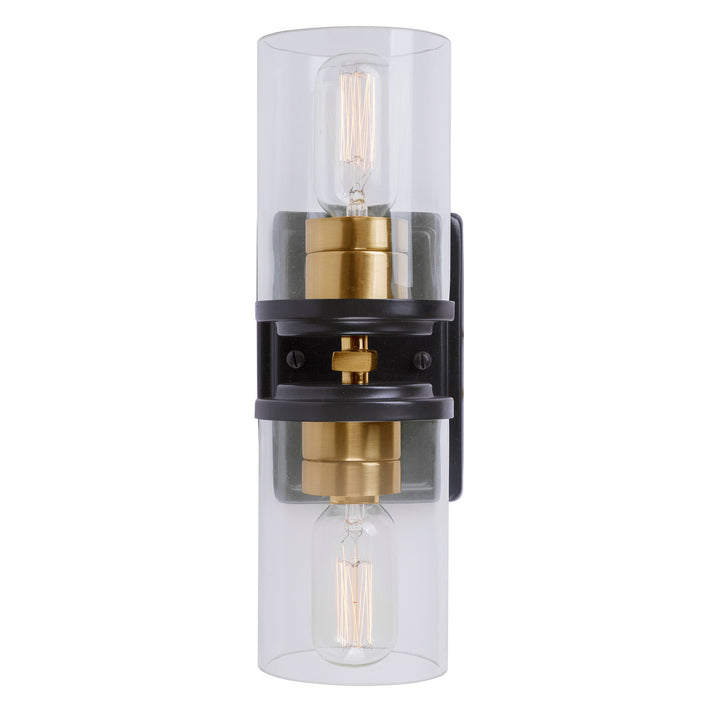 Forte Duo 2424-02-62 Wall Light - Black and Soft Gold