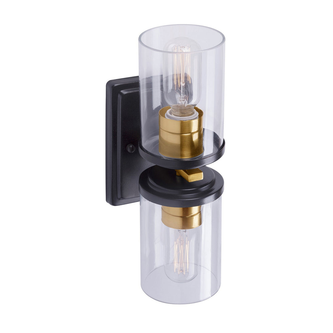 Forte Duo 2424-02-62 Wall Light - Black and Soft Gold