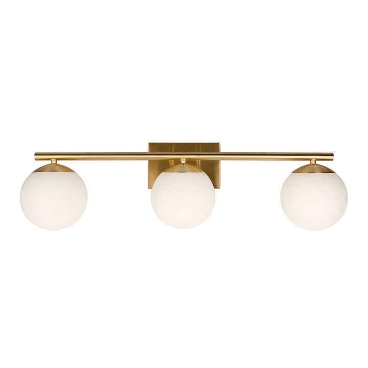 Forte Farrell 5745-03-12 Bath Vanity Light 30 in. wide - Soft Gold