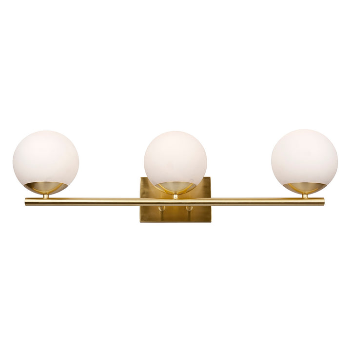 Forte Farrell 5745-03-12 Bath Vanity Light 30 in. wide - Soft Gold