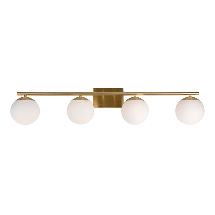 Forte Farrell 5745-04-12 Bath Vanity Light 42 in. wide - Soft Gold