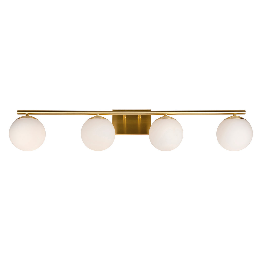 Forte Farrell 5745-04-12 Bath Vanity Light 42 in. wide - Soft Gold