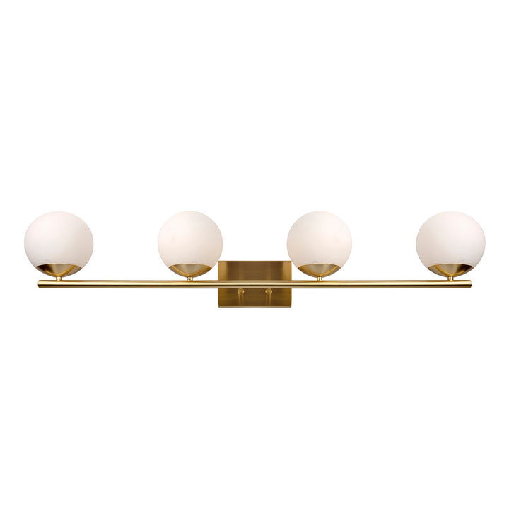 Forte Farrell 5745-04-12 Bath Vanity Light 42 in. wide - Soft Gold