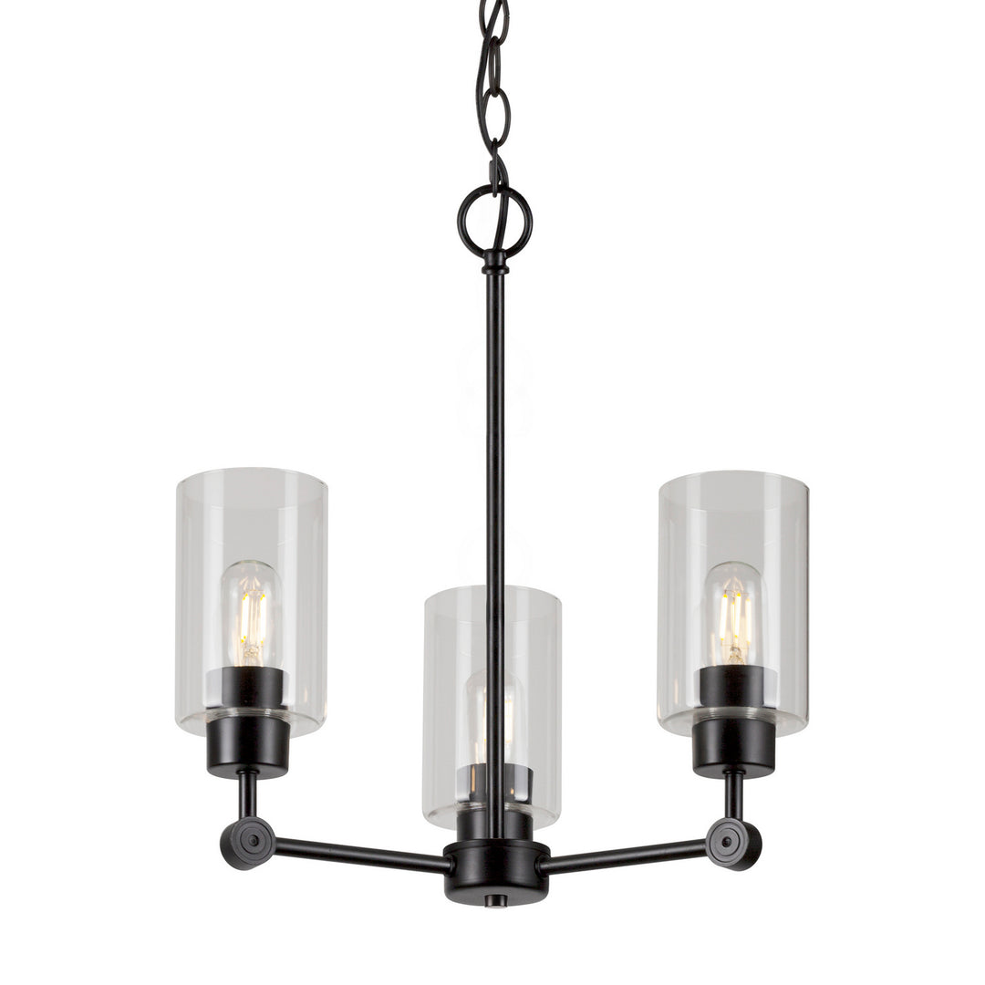 Forte Jayden 2614-03-04 Chandelier Light - Black