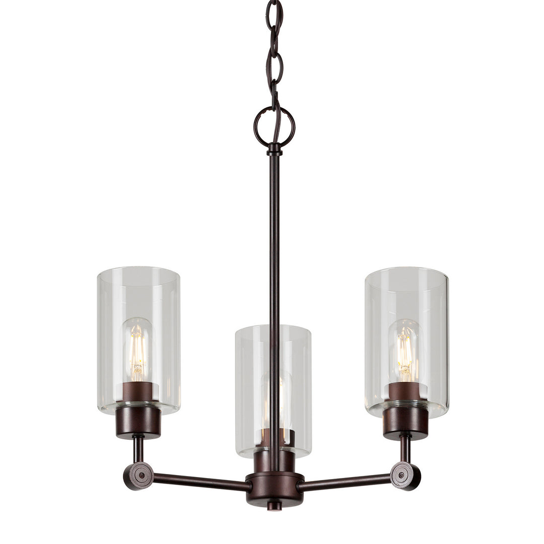 Forte Jayden 2614-03-32 Chandelier Light - Antique Bronze