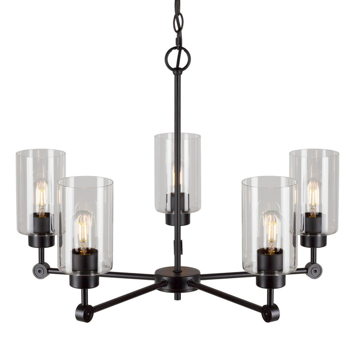 Forte Jayden 2614-05-04 Chandelier Light - Black