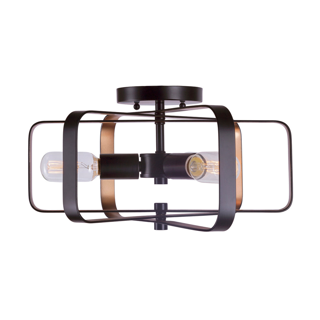 Forte Kineo 7096-03-42 Ceiling Light - Black and Gold