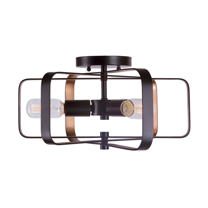 Forte Kineo 7096-03-42 Ceiling Light - Black and Gold